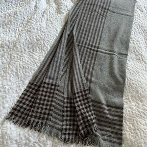 Filson Gray and Brown Wool/Cashmere Scarf